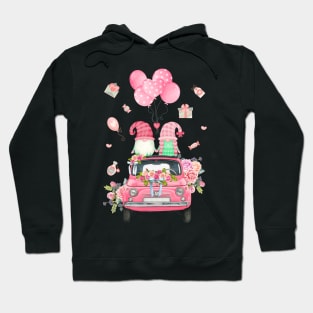 Love Gnome Pink Plaid Valentine's Day Hoodie